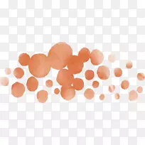 水彩画水墨笔刷棕色波浪点水彩笔-空若网 水彩画水墨笔刷棕色波浪点水彩笔-空若网