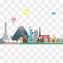 Adobe插画-创意旅游海报-空若网 Adobe插画-创意旅游海报-空若网