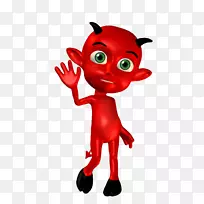 魔鬼摄影插图-小怪物挖掘材料-空若网 魔鬼摄影插图-小怪物挖掘材料-空若网