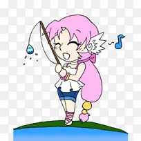 人类行为卡通快乐剪贴画-去钓鱼-空若网 人类行为卡通快乐剪贴画-去钓鱼-空若网