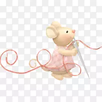 针织缝纫动画钩针剪贴画鼠标-空若网 针织缝纫动画钩针剪贴画鼠标-空若网