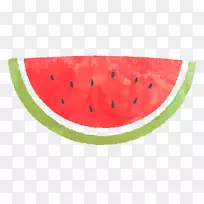 西瓜水彩画-空若网 西瓜水彩画-空若网