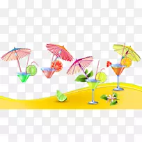 果汁鸡尾酒牛奶柠檬水饮料-凉爽的夏天-空若网 果汁鸡尾酒牛奶柠檬水饮料-凉爽的夏天-空若网