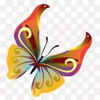 蝴蝶昆虫剪贴画-蝴蝶-空若网 蝴蝶昆虫剪贴画-蝴蝶-空若网