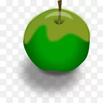 苹果水果剪贴画-绿色苹果-空若网 苹果水果剪贴画-绿色苹果-空若网