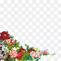 公壁牡丹水墨画入口香红牡丹-空若网 公壁牡丹水墨画入口香红牡丹-空若网