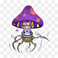 蘑菇水彩画剪贴画工作室绘画艺术花园-蘑菇-空若网 蘑菇水彩画剪贴画工作室绘画艺术花园-蘑菇-空若网