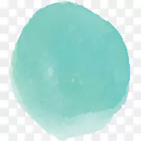 绿松石点水彩画-空若网 绿松石点水彩画-空若网