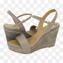 滑凉鞋米色步行鞋-空若网 滑凉鞋米色步行鞋-空若网