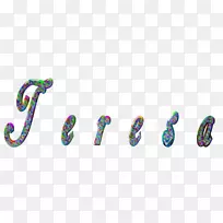 人体珠宝字体-Teresa-空若网 人体珠宝字体-Teresa-空若网