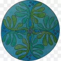 绿色绿松石叶对称图案-大豆露娜活-空若网 绿色绿松石叶对称图案-大豆露娜活-空若网