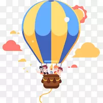 热气球电子邮件剪辑艺术插图气球-空若网 热气球电子邮件剪辑艺术插图气球-空若网