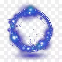 蓝色光圈-蓝色清新光环效应元素-空若网 蓝色光圈-蓝色清新光环效应元素-空若网