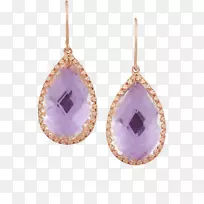 紫水晶耳环-空若网 紫水晶耳环-空若网