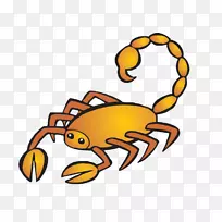 蝎子星座十二生肖剪贴画.蝎子-空若网 蝎子星座十二生肖剪贴画.蝎子-空若网