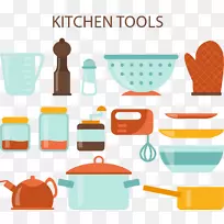 厨具工具图标-彩色厨房-空若网 厨具工具图标-彩色厨房-空若网