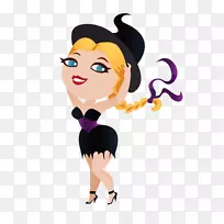 插画女巫剪贴画-反射-空若网 插画女巫剪贴画-反射-空若网