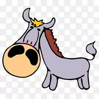 卡通插图-大鼻子卡通骡子-空若网 卡通插图-大鼻子卡通骡子-空若网