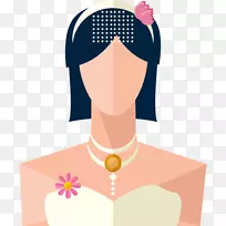 可伸缩图形adobe插画图标-美丽的新娘-空若网 可伸缩图形adobe插画图标-美丽的新娘-空若网