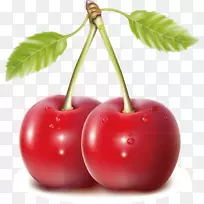 樱桃蓝莓果樱桃装饰载体-空若网 樱桃蓝莓果樱桃装饰载体-空若网