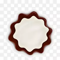 Adobe插画剪贴画-花巧克力牛奶载体-空若网 Adobe插画剪贴画-花巧克力牛奶载体-空若网