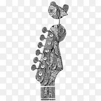 视觉艺术护舷双音护舷野马吉他水彩画-鸟-空若网 视觉艺术护舷双音护舷野马吉他水彩画-鸟-空若网