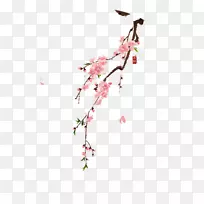 水彩画水墨画.手绘桃子-空若网 水彩画水墨画.手绘桃子-空若网