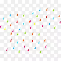 角型彩色雨滴-空若网 角型彩色雨滴-空若网