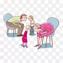 卡通儿童插图-卡通椅人-空若网 卡通儿童插图-卡通椅人-空若网