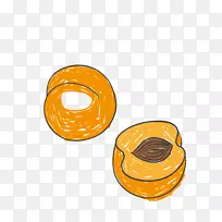 桃花插图.黄色水果桃子手绘-空若网 桃花插图.黄色水果桃子手绘-空若网