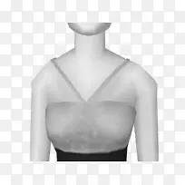 袖肩白色连衣裙-空若网 袖肩白色连衣裙-空若网