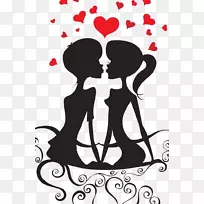 爱情剪贴画-相爱的人-空若网 爱情剪贴画-相爱的人-空若网