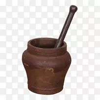 灰泥及锄头餐具陶罐-空若网 灰泥及锄头餐具陶罐-空若网