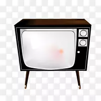 电视消费电子图标-黑色老式家庭电视-空若网 电视消费电子图标-黑色老式家庭电视-空若网