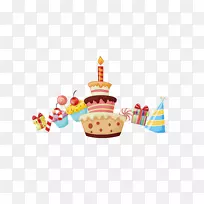 生日蛋糕卡通-生日蛋糕和礼品盒-空若网 生日蛋糕卡通-生日蛋糕和礼品盒-空若网