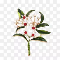 耳环胸针仿宝石莱茵石仿珍珠花-空若网 耳环胸针仿宝石莱茵石仿珍珠花-空若网