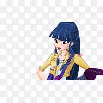 时尚摇滚明星长发卡通-空若网 时尚摇滚明星长发卡通-空若网