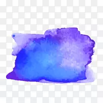 巴黎水彩画.画蓝色和紫色墨水-空若网 巴黎水彩画.画蓝色和紫色墨水-空若网