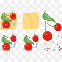 樱桃奥格里斯卡通插图-画快乐脸樱桃-空若网 樱桃奥格里斯卡通插图-画快乐脸樱桃-空若网