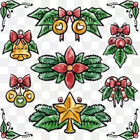 水彩画圣诞节圣诞装饰手绘水彩画-空若网 水彩画圣诞节圣诞装饰手绘水彩画-空若网