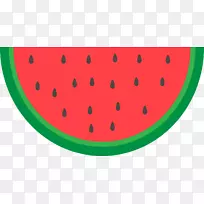 西瓜冰沙绿红手绘西瓜-空若网 西瓜冰沙绿红手绘西瓜-空若网