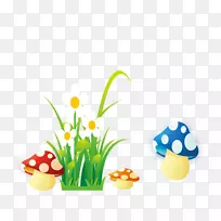 蘑菇画花-卡通植物-空若网 蘑菇画花-卡通植物-空若网