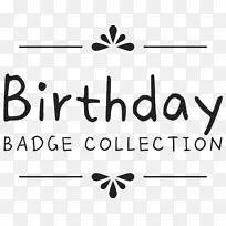 祝你生日快乐-黑色生日英文标签-空若网 祝你生日快乐-黑色生日英文标签-空若网