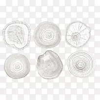 白色餐具图案树环-空若网 白色餐具图案树环-空若网