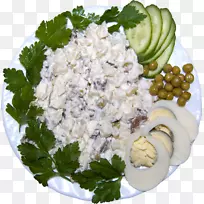 奥利维尔色拉叶菜谱鲱鱼盘-空若网 奥利维尔色拉叶菜谱鲱鱼盘-空若网