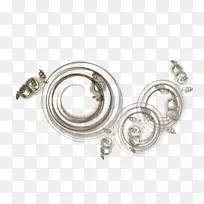 耳环银体珠宝首饰设计.银-空若网 耳环银体珠宝首饰设计.银-空若网