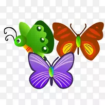 蝴蝶昆虫动画剪辑艺术-卡通蝴蝶-空若网 蝴蝶昆虫动画剪辑艺术-卡通蝴蝶-空若网