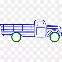 线艺术电脑图标剪辑艺术运输卡车-空若网 线艺术电脑图标剪辑艺术运输卡车-空若网