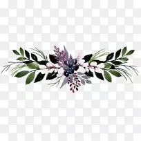 花叶手绘花束-空若网 花叶手绘花束-空若网