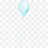 绿松石水彩画气球-空若网 绿松石水彩画气球-空若网